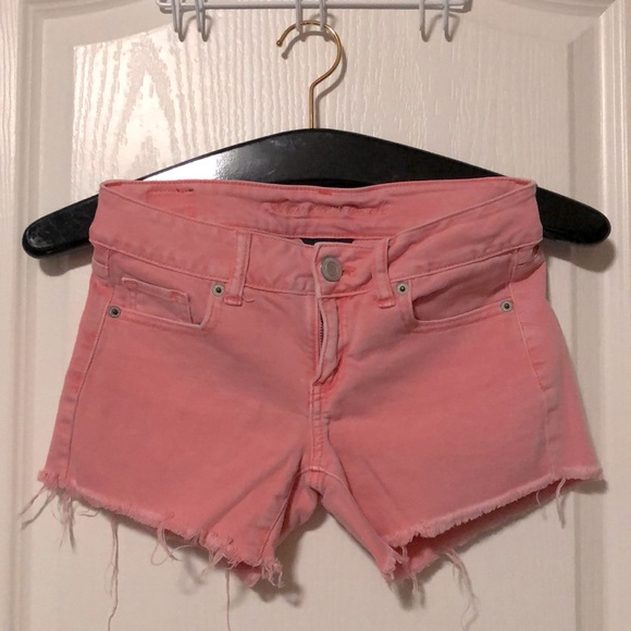 American Eagle Salmon Jean Shorts - Picture 1 of 4